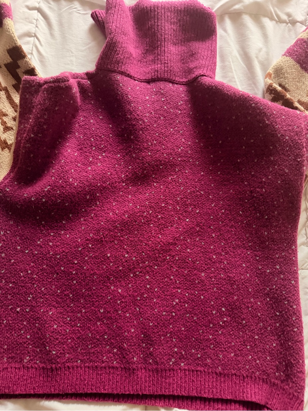 Pink Ribbed Knit Pullover - Picture 4 of 4